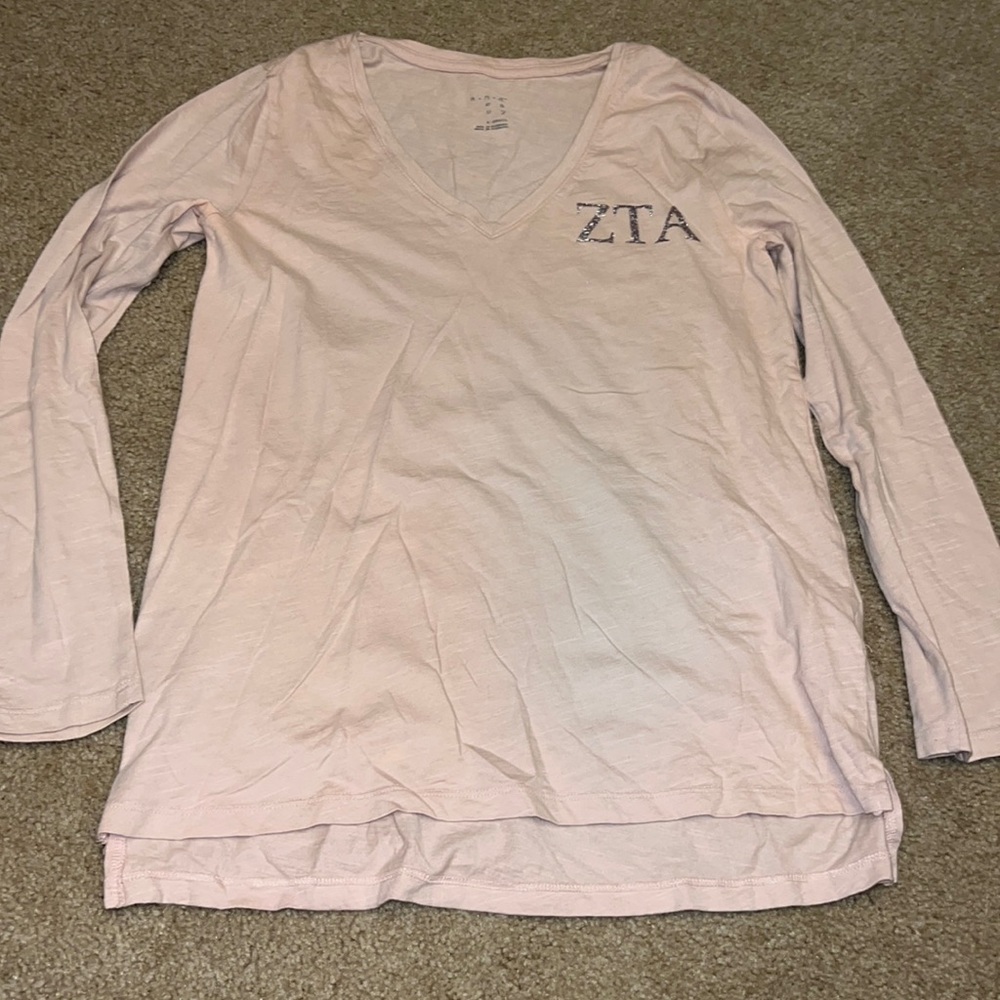 and eway light pink longsleeve with multicolored sparkly ZTA